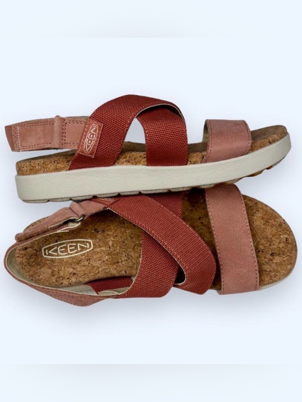 NWOT Women’s KEEN Elle Criss Cross Sandals- “Baked Clay” Sz 7.5